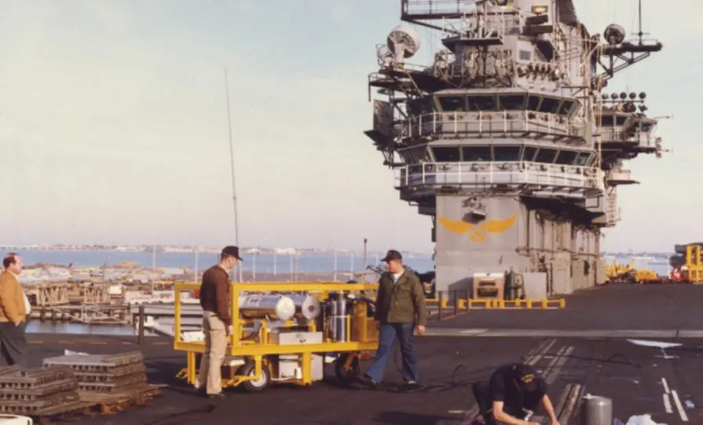 Jet Fuel Powered Hot water Pressure Washer for Navy